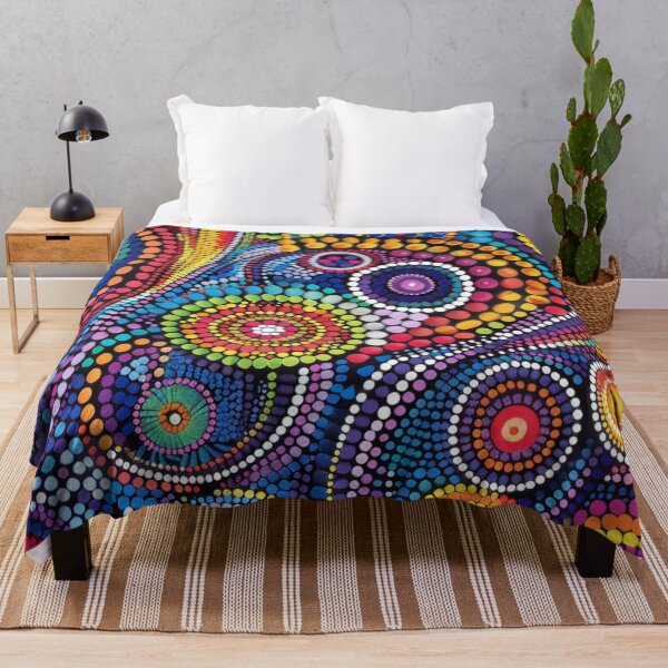Item preview, Aboriginal Inspired Dot Art - Favorite Garden designed and sold by GrinGalore.