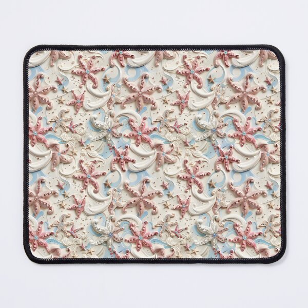 Item preview, Starfish swirls in cherry almond designed and sold by TextImageQueens.
