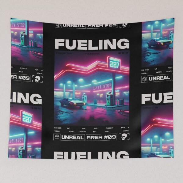 Item preview, Streetwear synth car gas station designed and sold by Mlaniel.