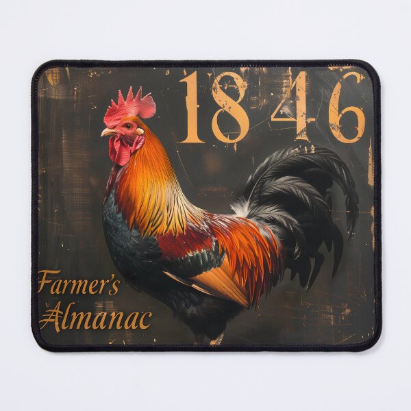 Item preview, 1846 Vintage Rooster Almanac - Rustic Farmhouse Art designed and sold by David Balzen.