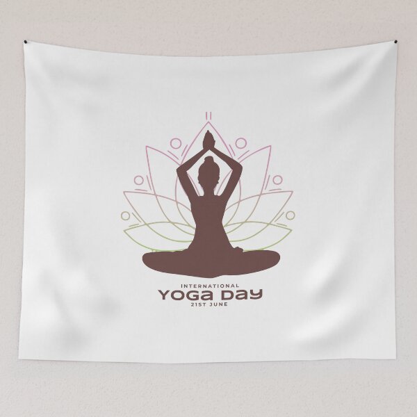 Item preview, Yoga Serenity: Celebrating Yoga Day designed and sold by PG Shop Art.