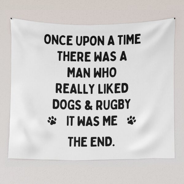 Item preview, A man who really liked Rugby and Dogs. designed and sold by TheGreenGoat.