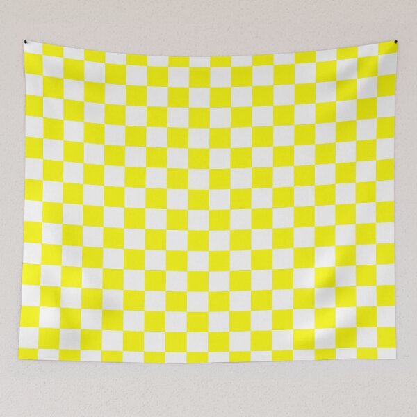 Item preview, Small Checkered - White and Yellow designed and sold by JustPatterns2.