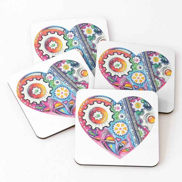 Item preview, Copy of Copy of Cycling Gears PoP Art Heart Bike Sticker for Cyclists #11 designed and sold by MeganAroon.