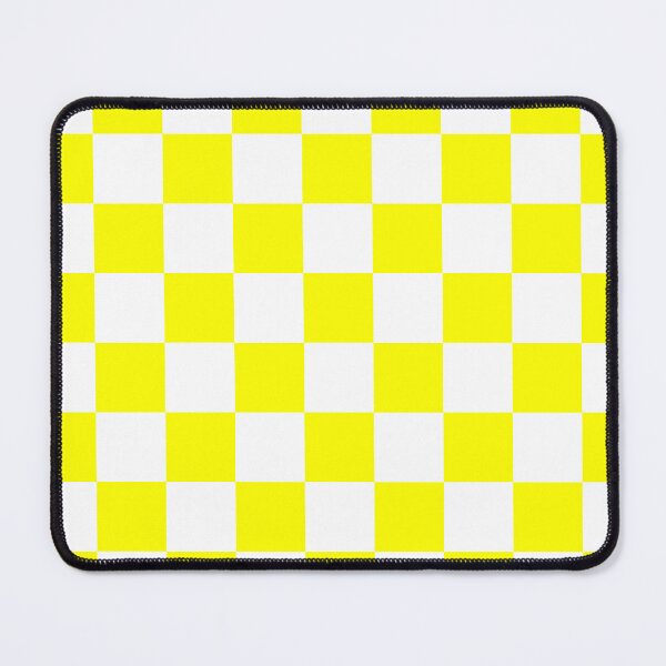 Item preview, Checkered - White and Yellow designed and sold by JustPatterns2.