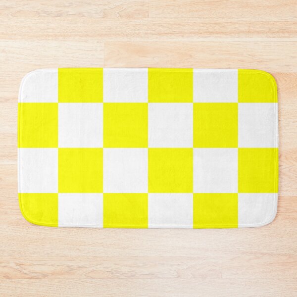 Item preview, Large Checkered - White and Yellow designed and sold by JustPatterns2.