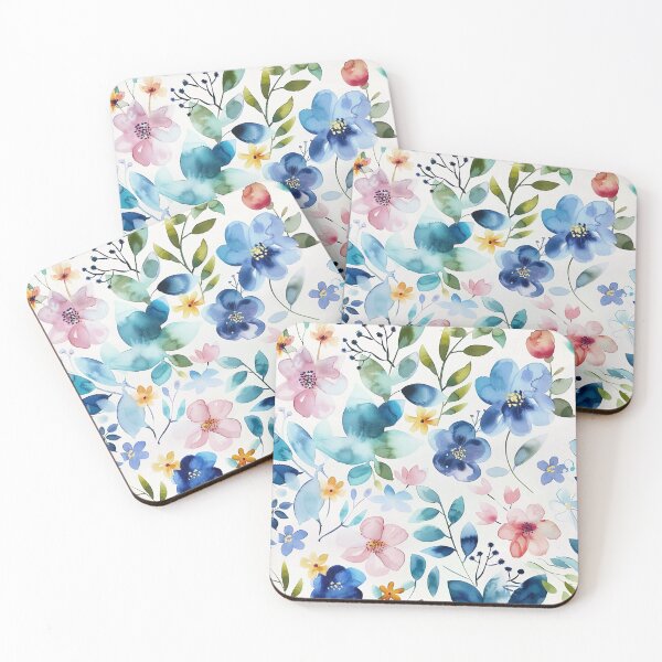 Item preview, Tiled Watercolor Plants Pattern designed and sold by dcrc.