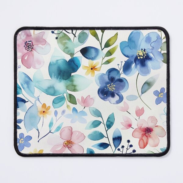 Item preview, Tiled Watercolor Plants Pattern designed and sold by dcrc.