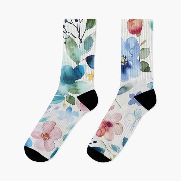 Item preview, Tiled Watercolor Plants Pattern designed and sold by dcrc.