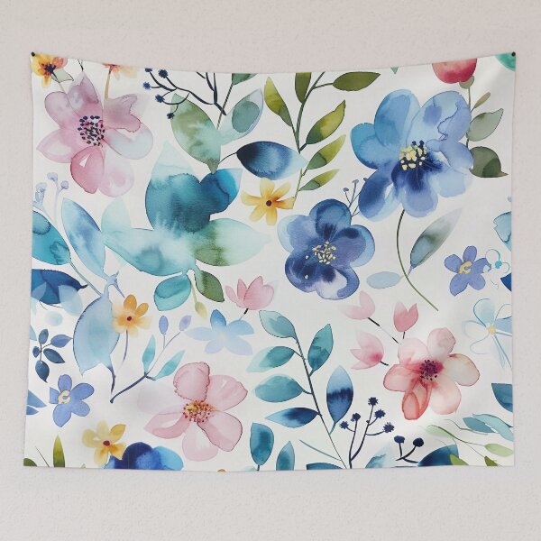 Item preview, Tiled Watercolor Plants Pattern designed and sold by dcrc.