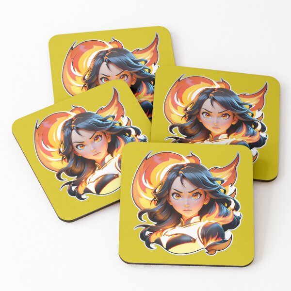 Item preview, Cute Anime Fire Girl designed and sold by TheArtOfPat.