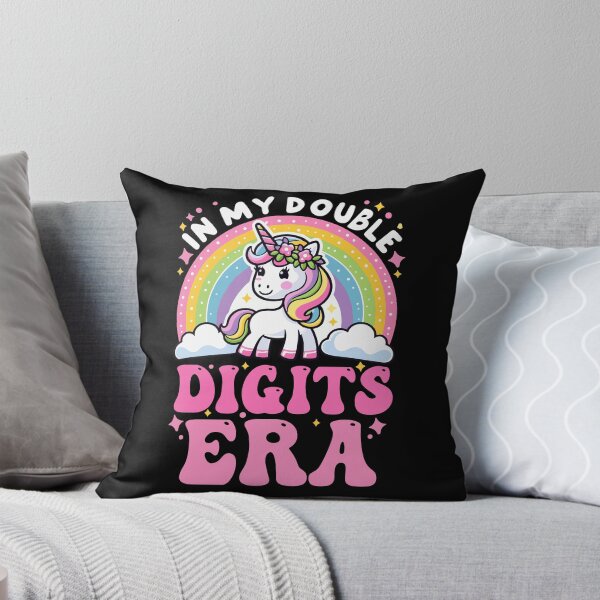 Item preview, Cute unicorn rainbow for girls in my double digits era 10th Birthday girl designed and sold by Empiredesigner3.