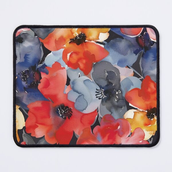 Item preview, Tiled Watercolor Abstract Flowers Pattern designed and sold by dcrc.