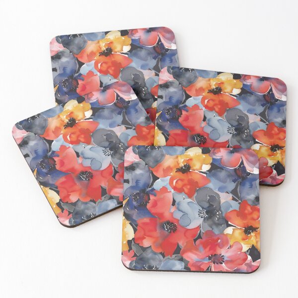 Item preview, Tiled Watercolor Abstract Flowers Pattern designed and sold by dcrc.