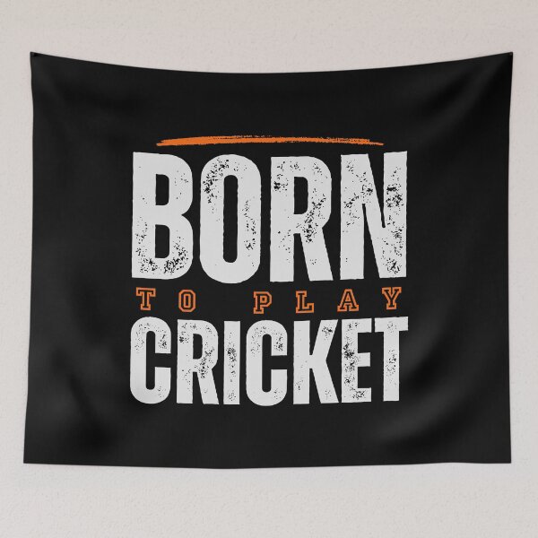 Item preview, Born to play Cricket designed and sold by TheGreenGoat.
