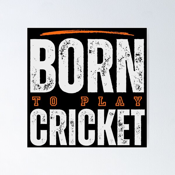 Item preview, Born to play Cricket designed and sold by TheGreenGoat.