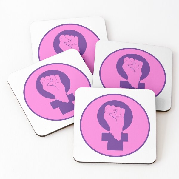 Item preview, Feminist Clenched Fist - RadFem - Pink Purple designed and sold by WomaNation.