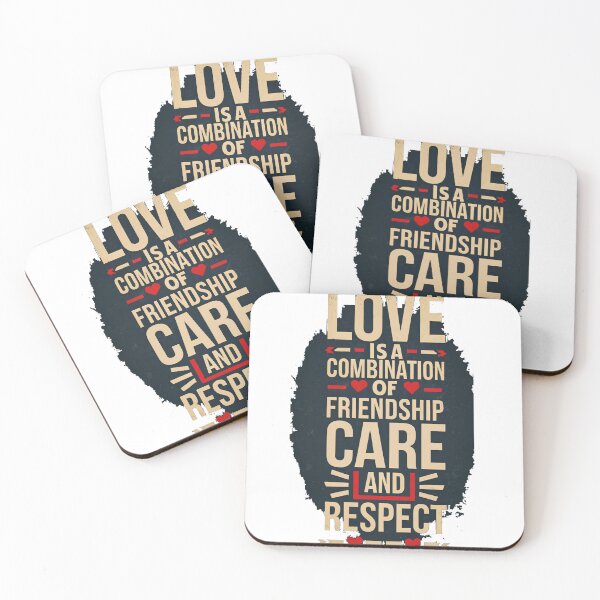 Item preview, Love, Friendship, Care, Respect - Inspirational Art Design designed and sold by SpeakingPrint2.