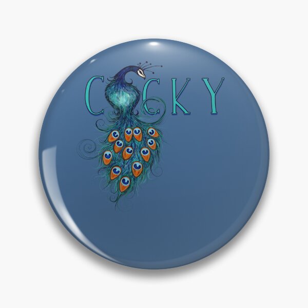 Item preview, Cocky Peacock designed and sold by FrictionMaxxing.