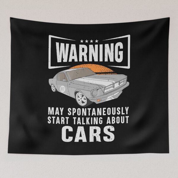 Item preview, Warning May Spontaneously Talking About Cars | Automobile Mechanic Racing Lover designed and sold by tmerchtrends.