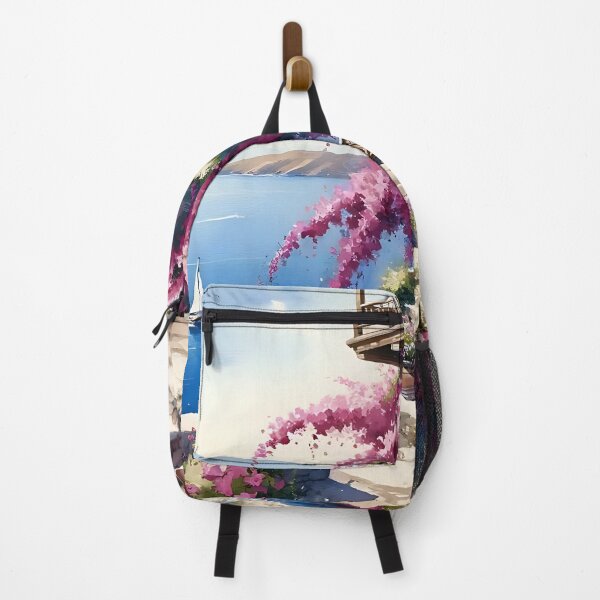 Item preview, Greek Island Serenity: Watercolor Canvas Print 01 designed and sold by 365Trendsetter.