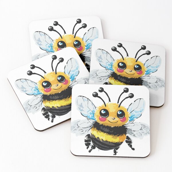 Item preview, Cute little bumble bee cartoon designed and sold by smileykty.