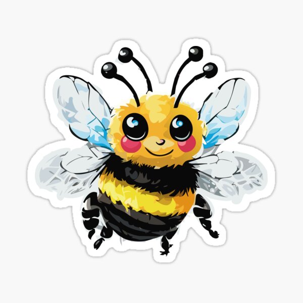 Item preview, Cute little bumble bee cartoon designed and sold by smileykty.