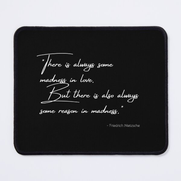 Item preview, A Quote about Madness by Friedrich Nietzsche designed and sold by Poemit.