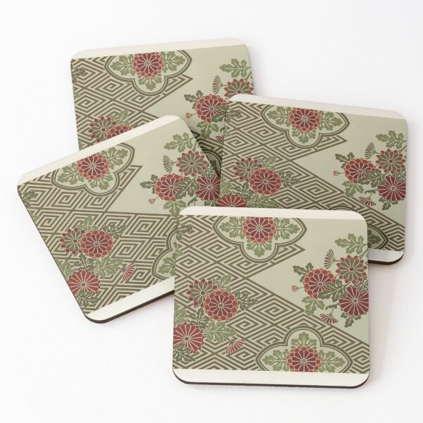 Item preview, Audsley's Aesthetic: Vintage Brown and Maroon Floral Delights designed and sold by EmeraldeaArt.