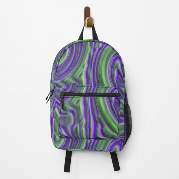 Item preview, 3D Swirled Rubbery Green and Violet Stripe Pattern designed and sold by TheRulerofEarth.