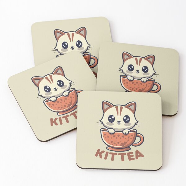 Item preview, Kittea Funny Kitten Kawaii designed and sold by MintaApparel.