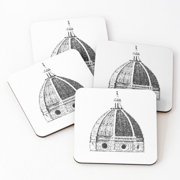 Item preview, Firenze italia duomo stipple designed and sold by InvestingRoad.
