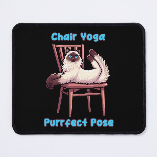 Item preview, Chair Yoga Cat Pose designed and sold by Irbisinthebox.
