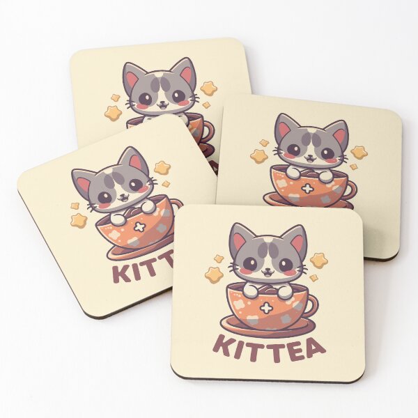 Item preview, Kittea Funny Kitten Kawaii designed and sold by MintaApparel.