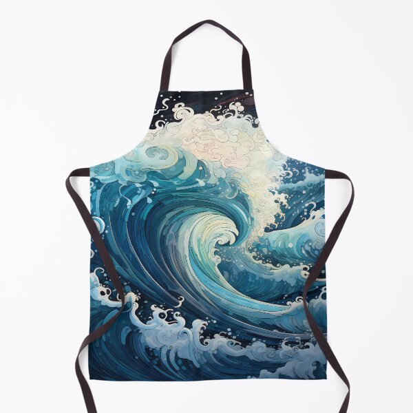 Item preview, olas oceánicas azules designed and sold by cold-waves.