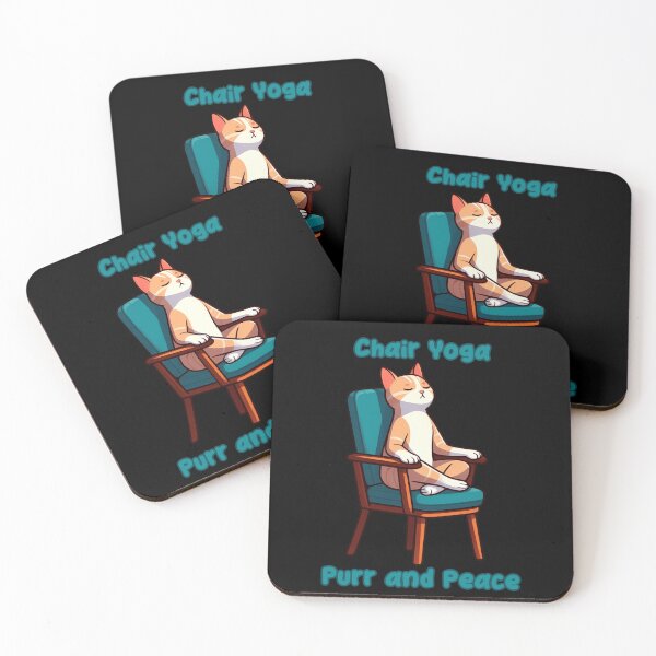 Item preview, Chair Yoga Cat Pose designed and sold by Irbisinthebox.