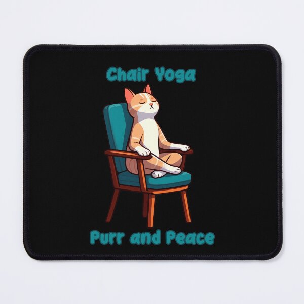 Item preview, Chair Yoga Cat Pose designed and sold by Irbisinthebox.