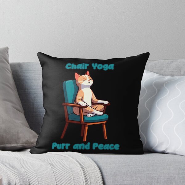 Item preview, Chair Yoga Cat Pose designed and sold by Irbisinthebox.
