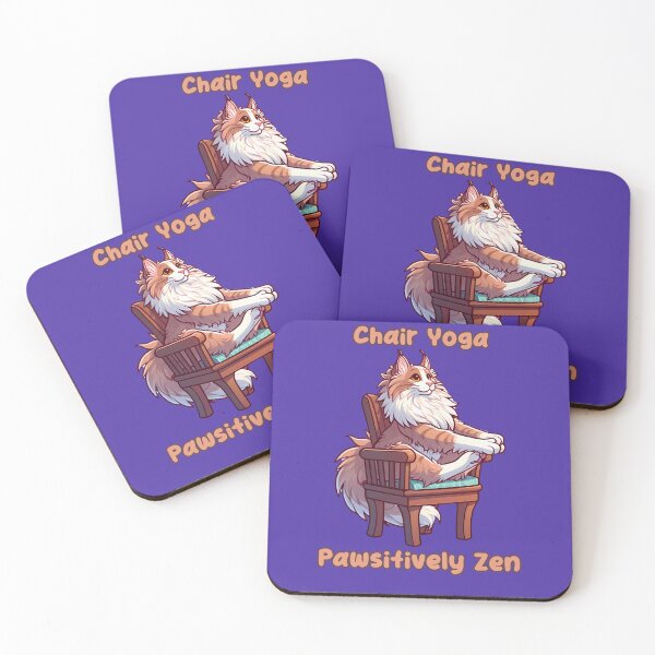Item preview, Chair Yoga Cat Pose designed and sold by Irbisinthebox.