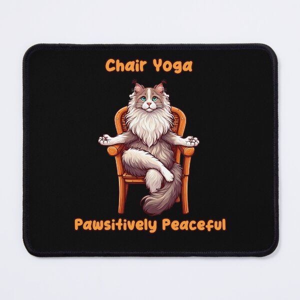 Item preview, Chair Yoga Cat Pose designed and sold by Irbisinthebox.