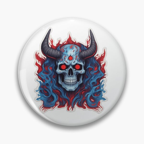 Item preview, Triadic Inferno: Horned Skull designed and sold by MrDarkRealm.