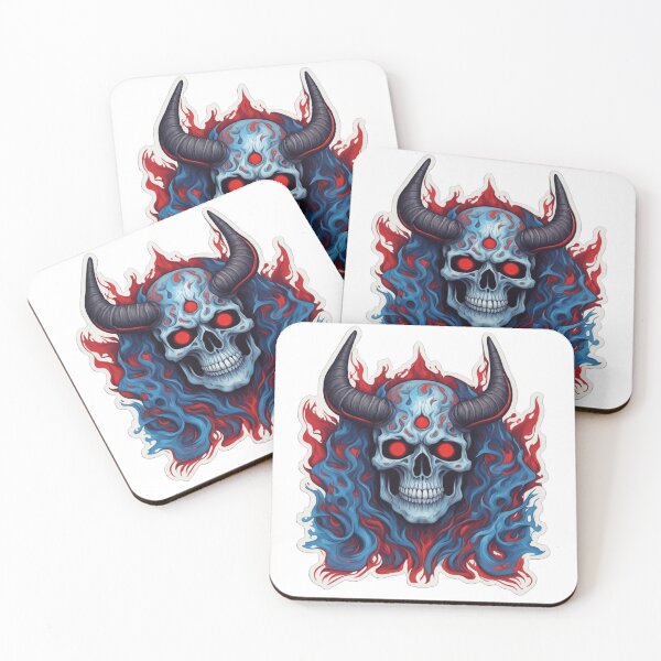 Item preview, Triadic Inferno: Horned Skull designed and sold by MrDarkRealm.
