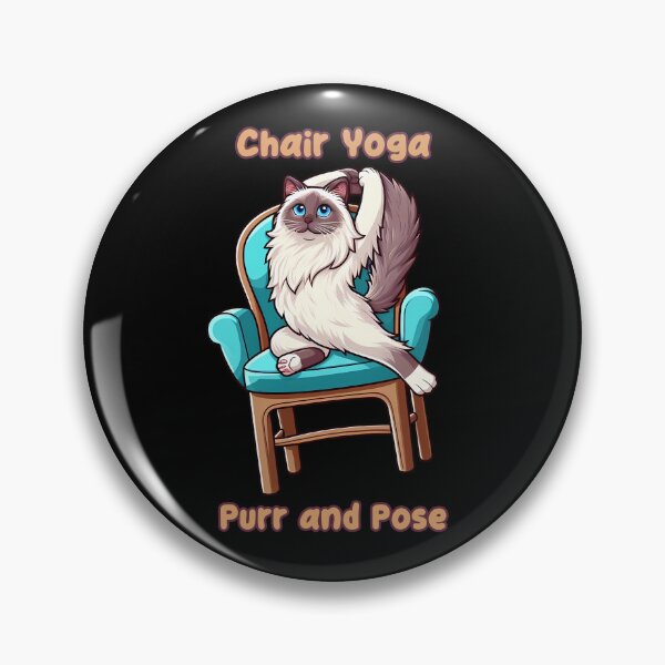 Item preview, Chair Yoga Cat Pose designed and sold by Irbisinthebox.