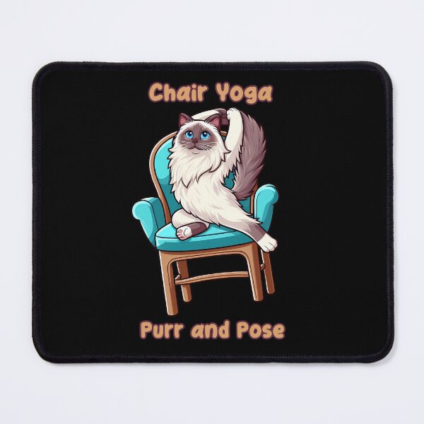 Item preview, Chair Yoga Cat Pose designed and sold by Irbisinthebox.