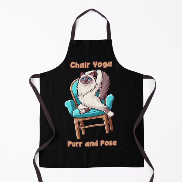 Item preview, Chair Yoga Cat Pose designed and sold by Irbisinthebox.
