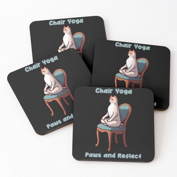 Item preview, Chair Yoga Cat Pose designed and sold by Irbisinthebox.