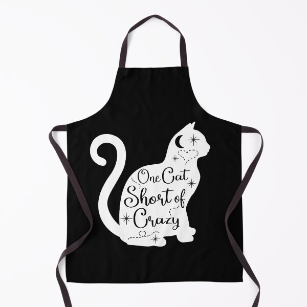 Item preview, One Cat Short of Crazy (white) designed and sold by Margival.