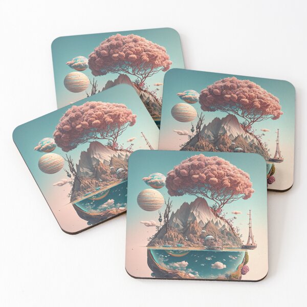 Item preview, Inspired dream sequence featuring floating islands designed and sold by ShopMaxiDesigns.