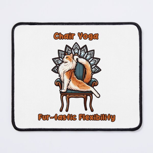 Item preview, Chair Yoga Cat Pose designed and sold by Irbisinthebox.