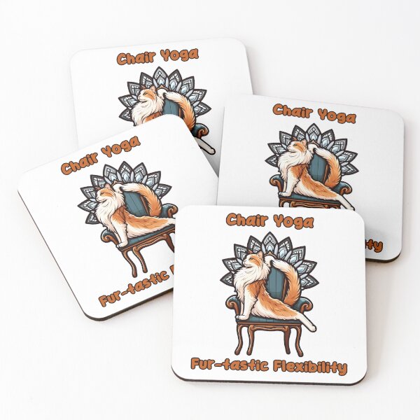Item preview, Chair Yoga Cat Pose designed and sold by Irbisinthebox.